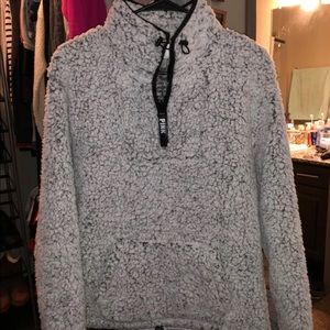 Pink Heather Grey Sherpa